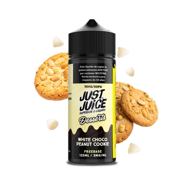 Just Juice - White Choco Peanut Cookie 120ml 3mg